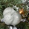 9ft. Pre-lit Glittery Pomegranate Pine Garland with Silver Pomegranates,Champagne Berries Frosted Tips and 100 Clear Lights